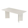 Hanah Home Linza Mesa de Comedor Blanco Madera